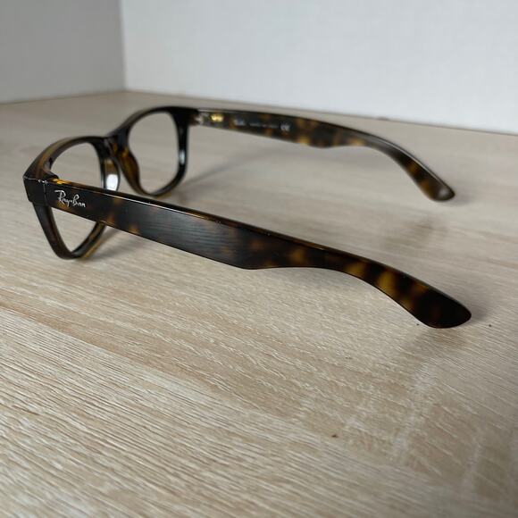 Ray-Ban RB2132 New Wayfarer 902 Sunglasses Tortoise Frames Only 55-18 Italy - Picture 9 of 10